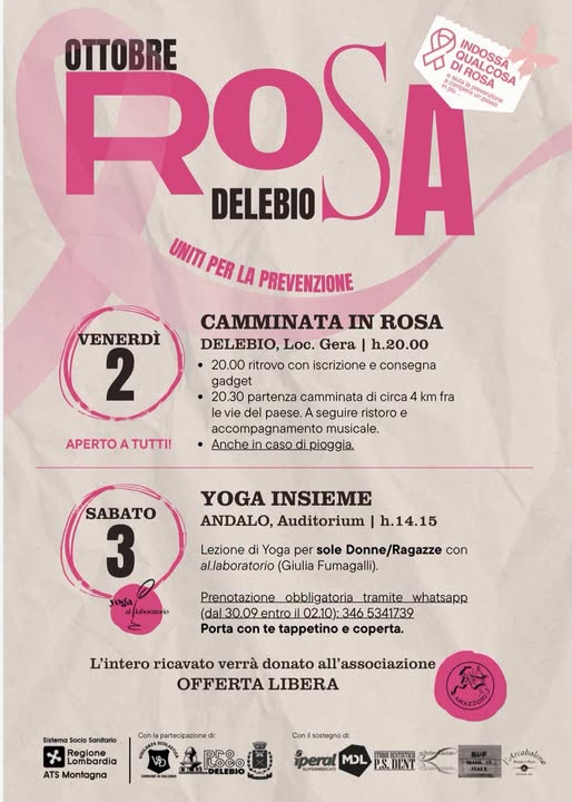 Ottobre in rosa a Delebio