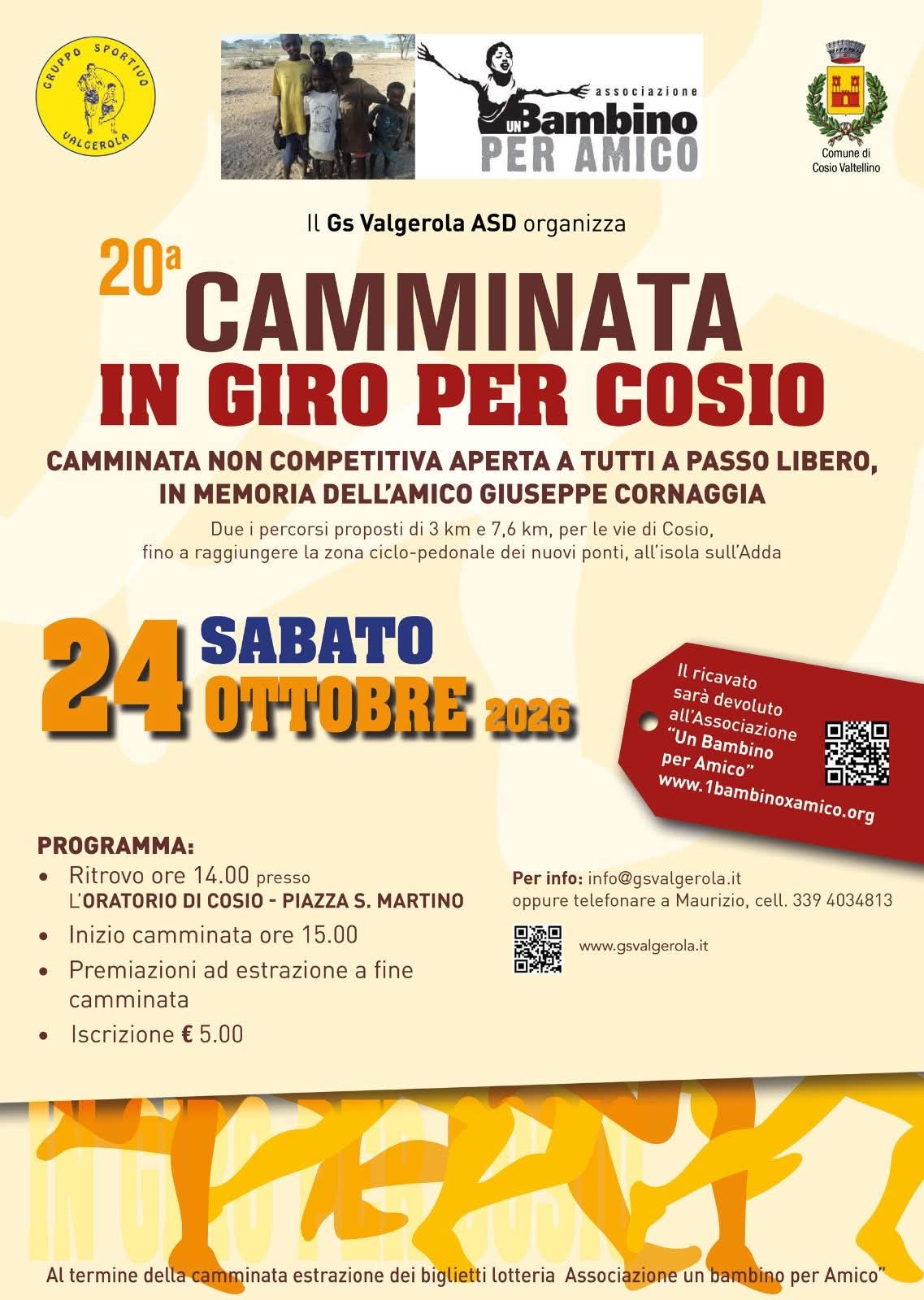 Camminata in giro per Cosio