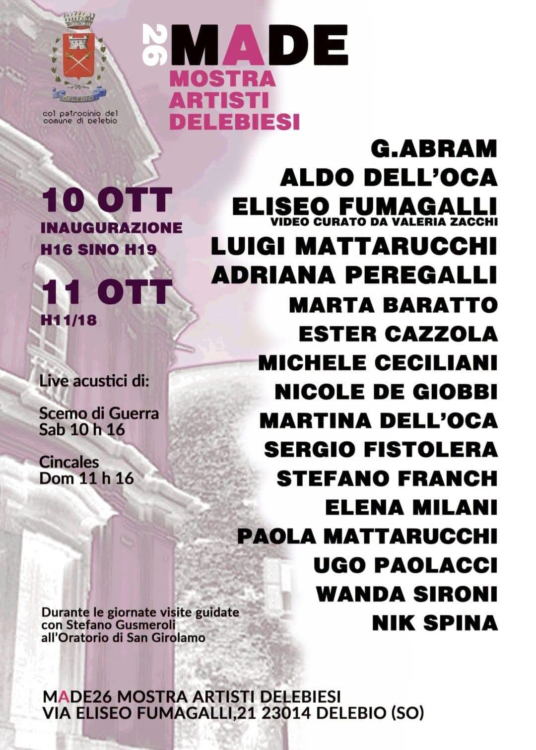 Mostra di artisti delebiesi a Delebio