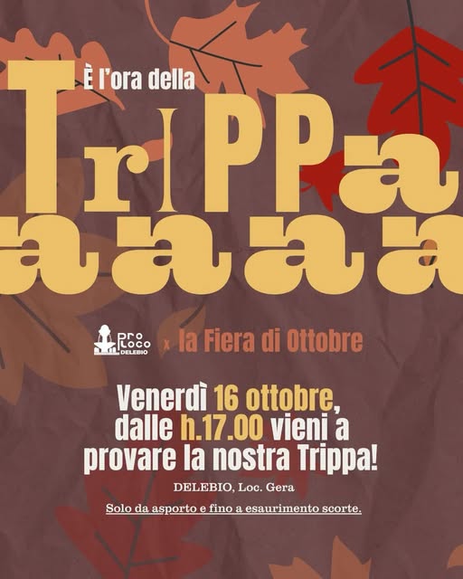 Tradizionale trippa della fiera d'autunno