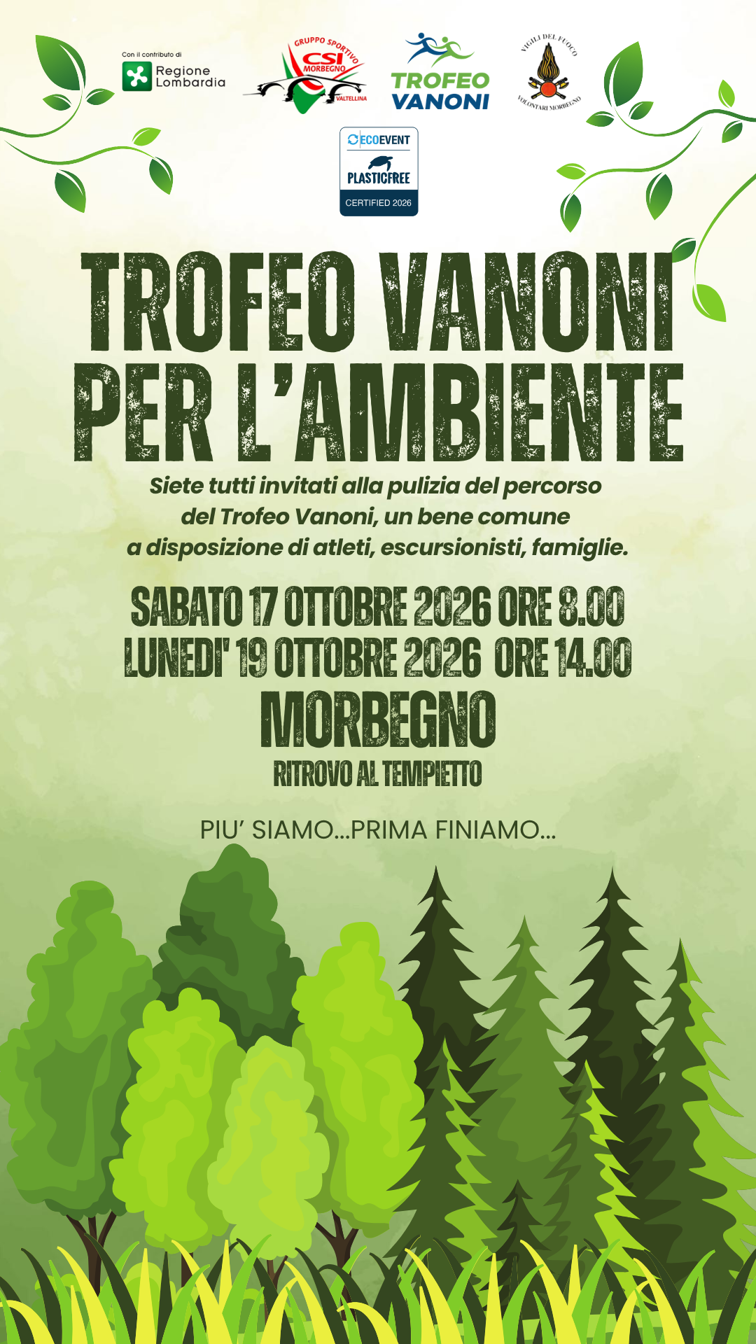 trofeo vanoni per l'ambiente