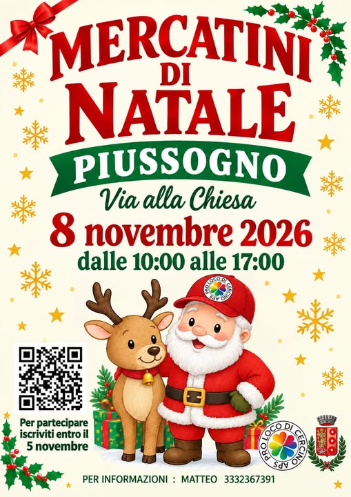 mercatino di natale piussogno