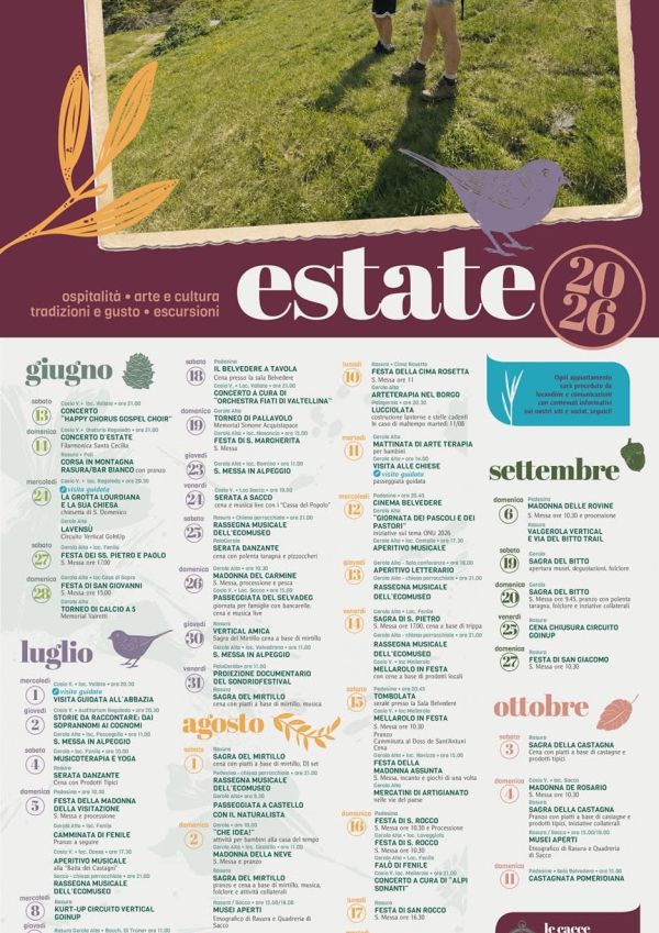 estate 2026 in Valgerola