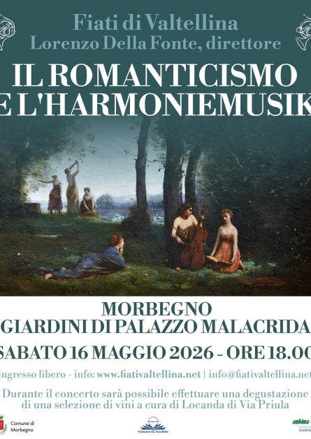 Concerto de i Fiati di Valtellina nei Giardini di Palazzo Malacrida