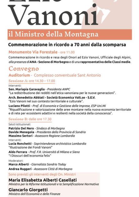 Convegno su Ezio Vanoni