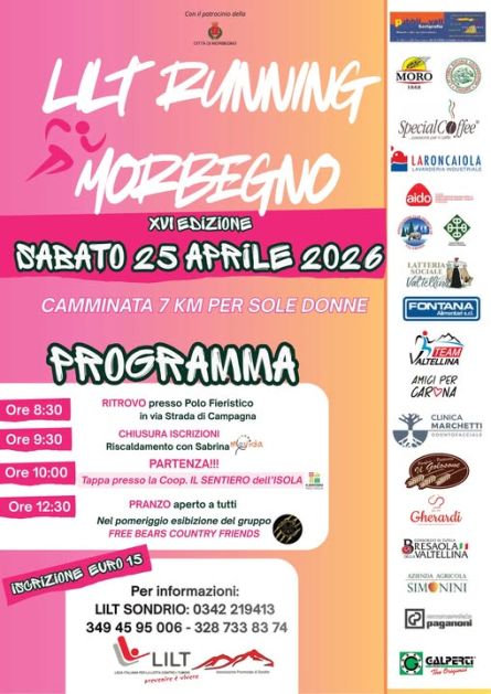 Camminata per sole donne di 7 Km.