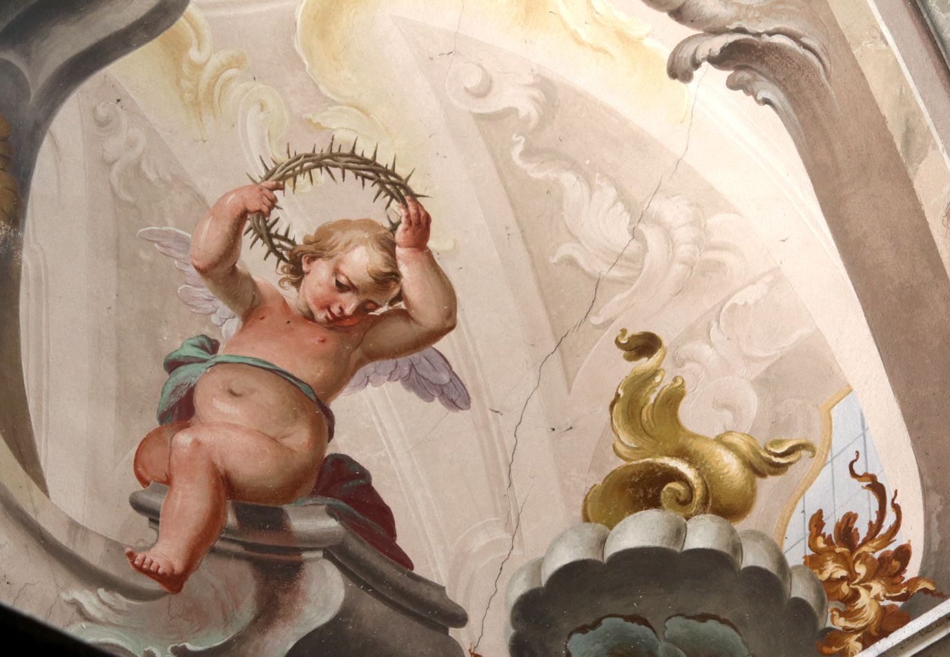 putto affrescato