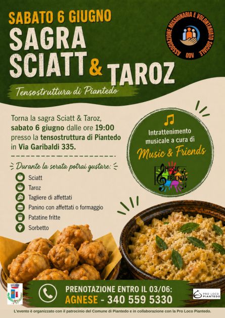 Sagra sciatt e taroz
