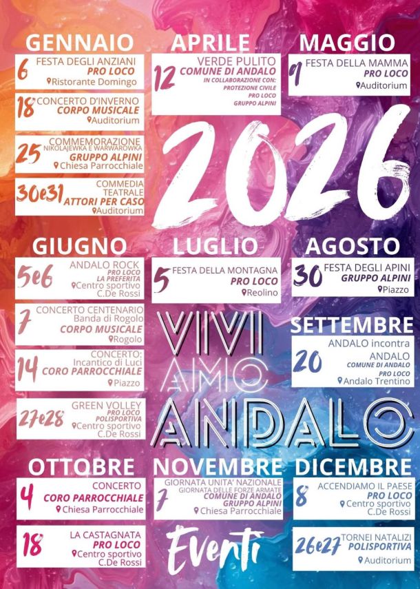 Eventi Andalo 2026
