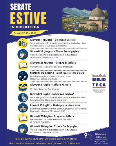 Serate estive biblioteca Forcola