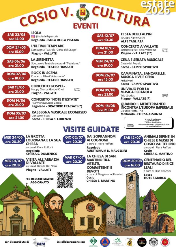 Eventi estate 2026 Cosio