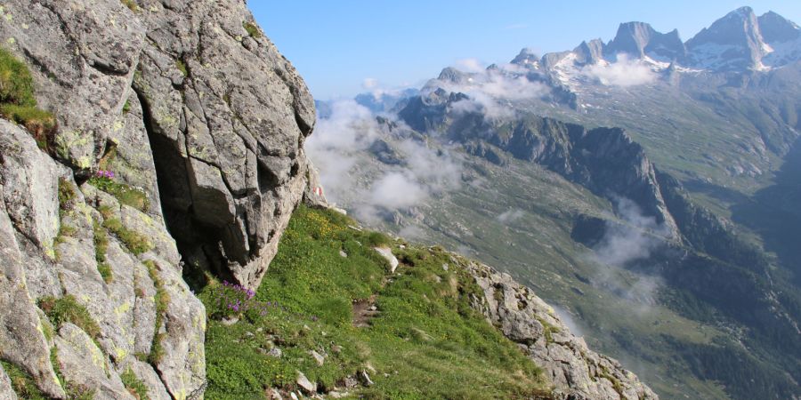 tratto del sentiero Bonatti