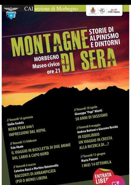 montagne di sera