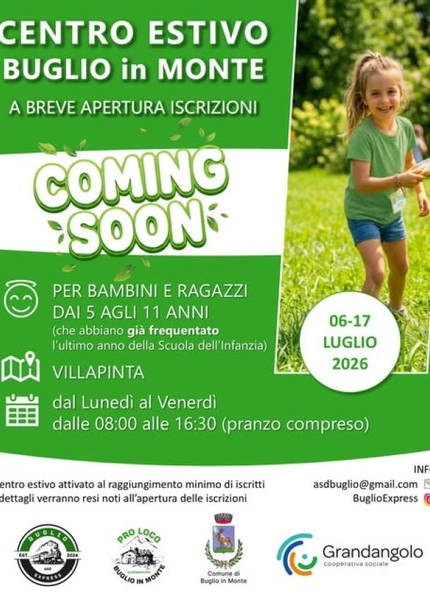 Campi estivi Buglio in Monte