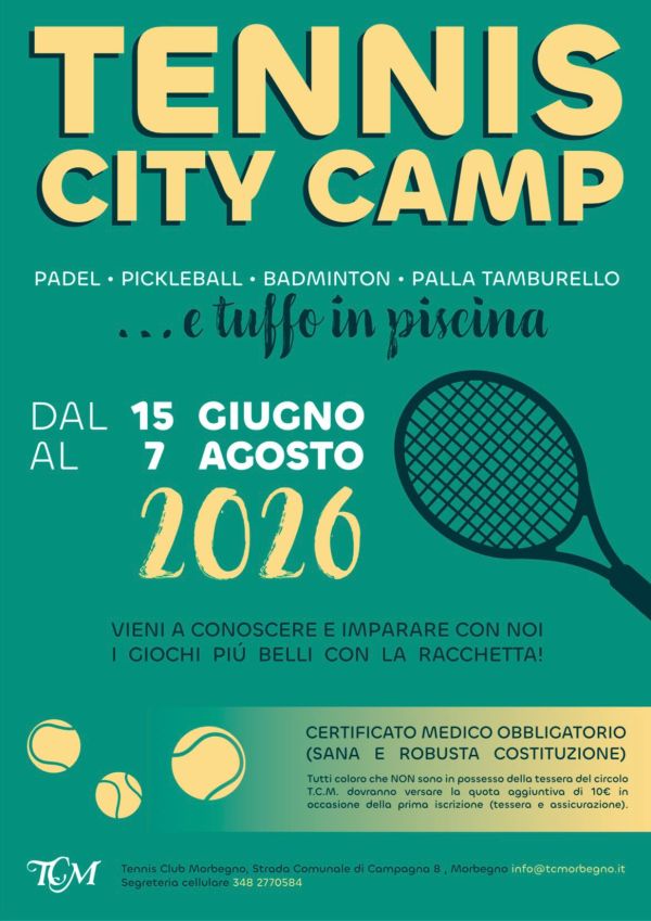 Campi estivi di tennis a Morbegno