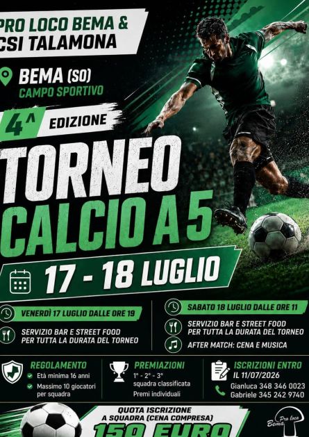 Torneo calcio A5 Bema