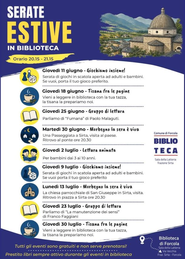 Serate estive biblioteca Forcola