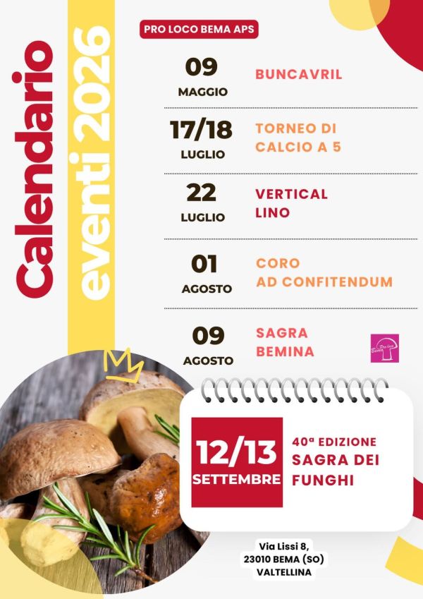 eventi Bema 2026