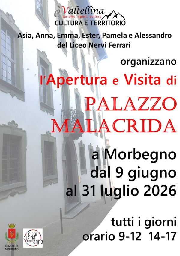 Apertura palazzo Malacrida