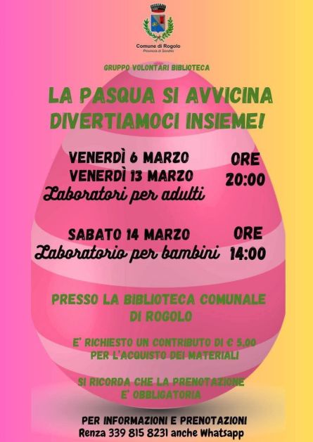 Laboratori per adulti e bambini in biblioteca