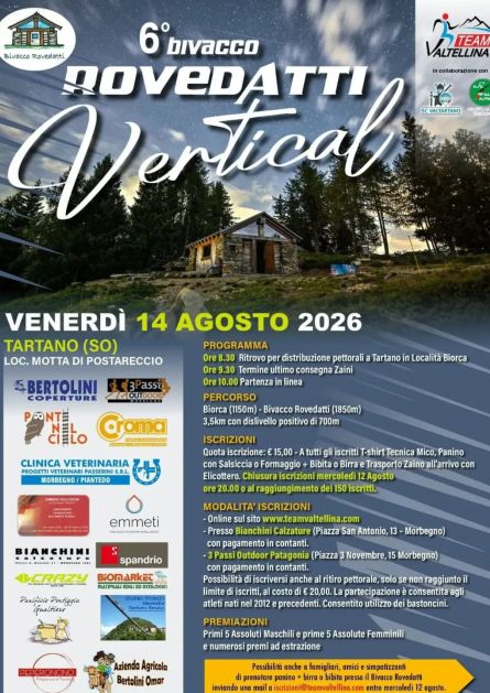 Corsa in montagna in Val Tartano 